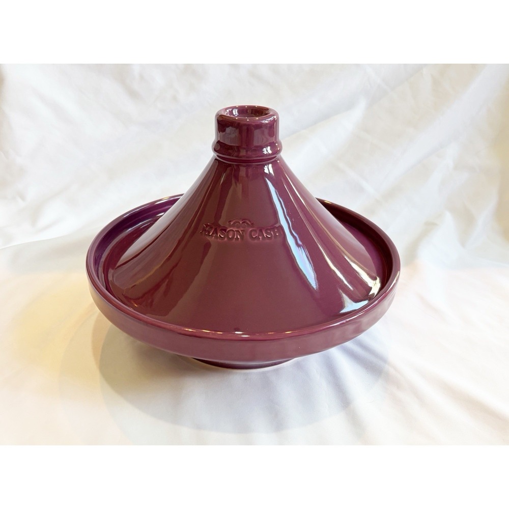 MASON CASH ENGLAND 1800 Tagine Tajine Maraq Marqa Purple Glaze Stoneware